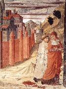 GOZZOLI, Benozzo The Departure of St Jerome from Antioch dg oil painting